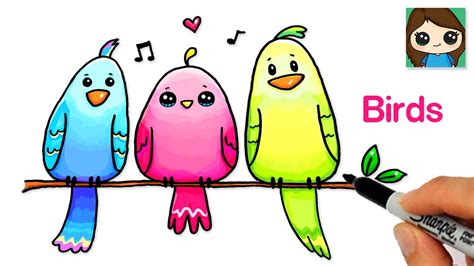 bird pictures to draw|cute birds drawings.
